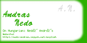 andras nedo business card